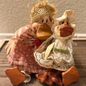 Russ Berrie & Co Country Folks Duck Dolls/Eliza Ducklittle/ with baby